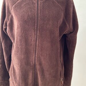 Danskin Now Brown Café Fleece Jacket